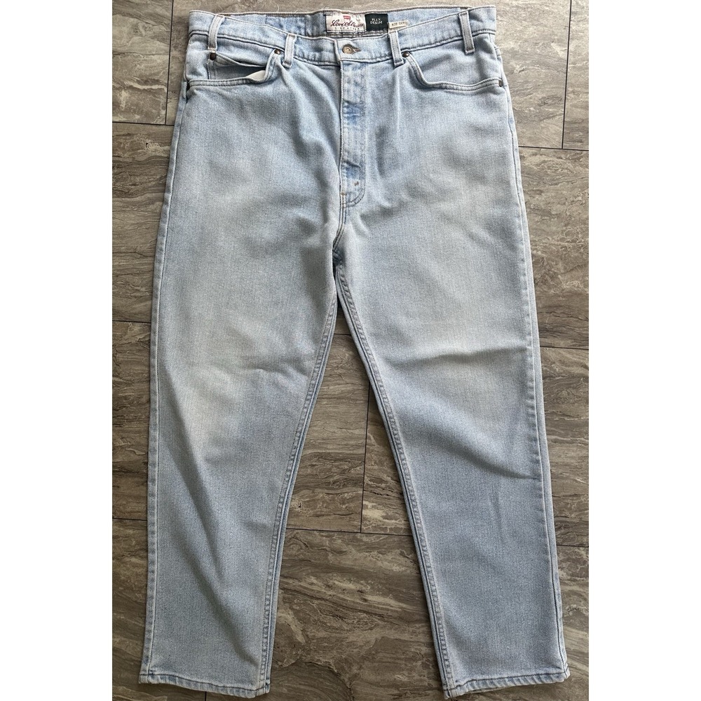 Vintage Levis Jeans Mens 38x29 Blue Denim 554 Orange Tab‎ Light Wash 90s 0271